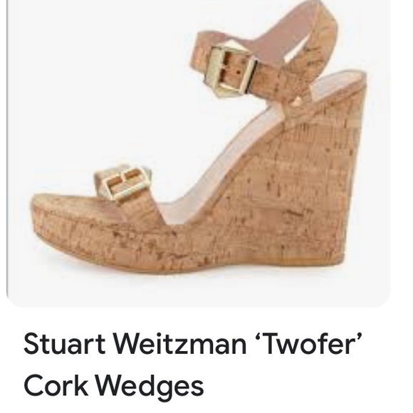 STUART WEITZMAN Twofer Cork Wedges - Picture 6 of 6